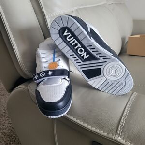 Louis Vuitton Black and White Sneakers